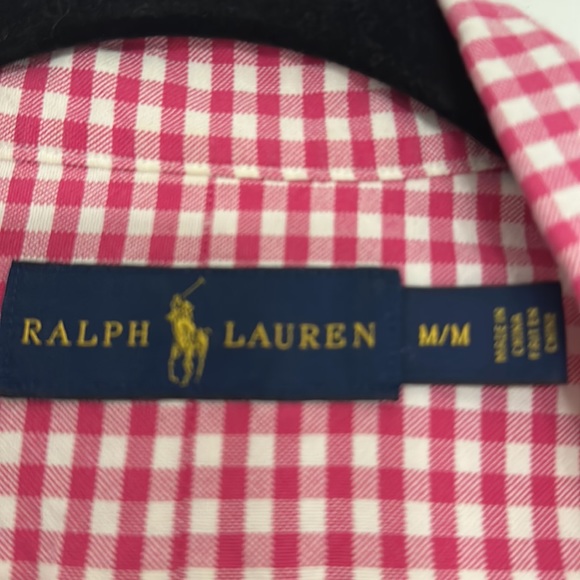 RALPH LAUREN Gingham Plaid Button Down - Picture 2 of 5